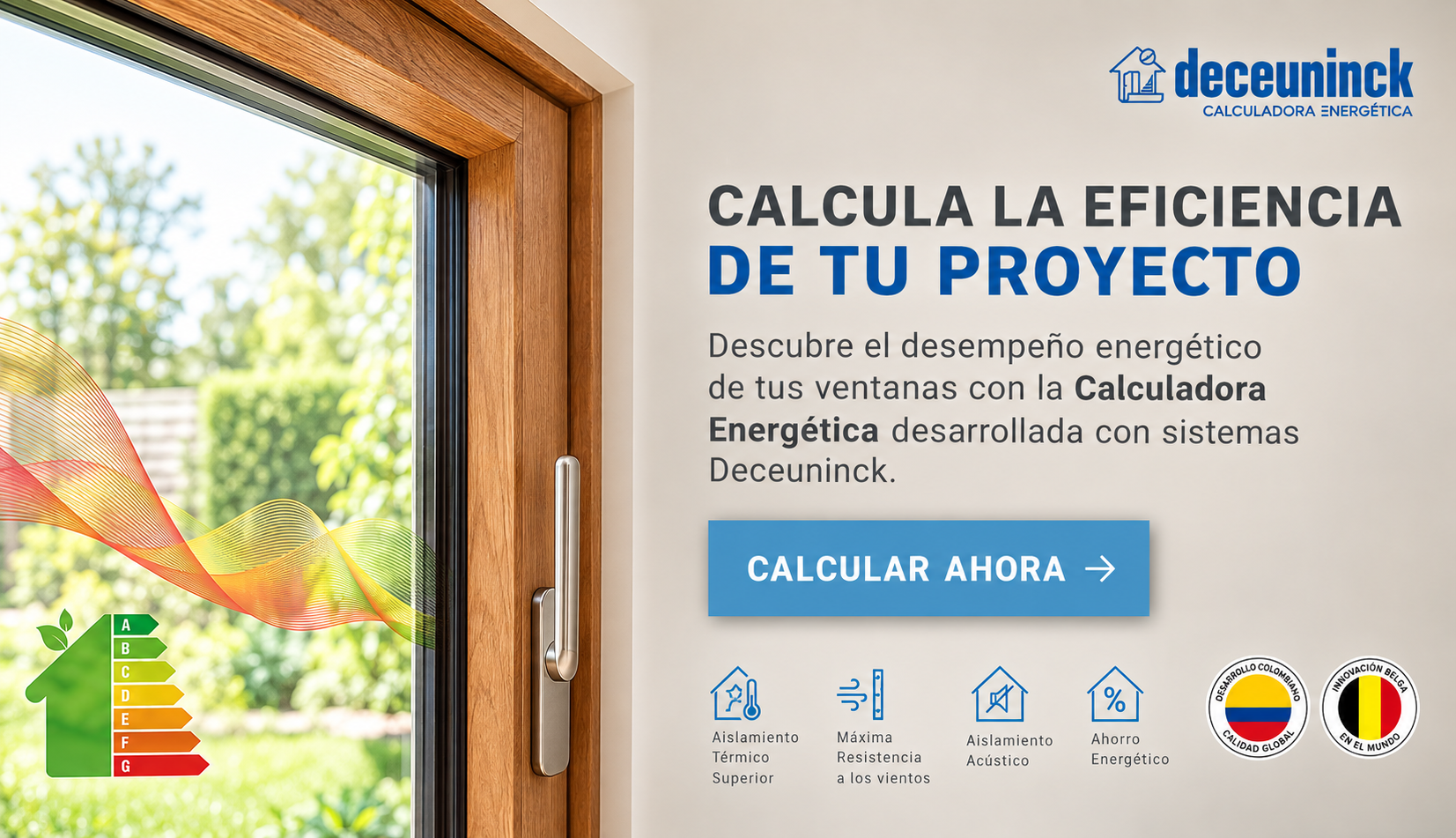 Calculadora de Desempeño de Ventanas Deceuninck Colombia