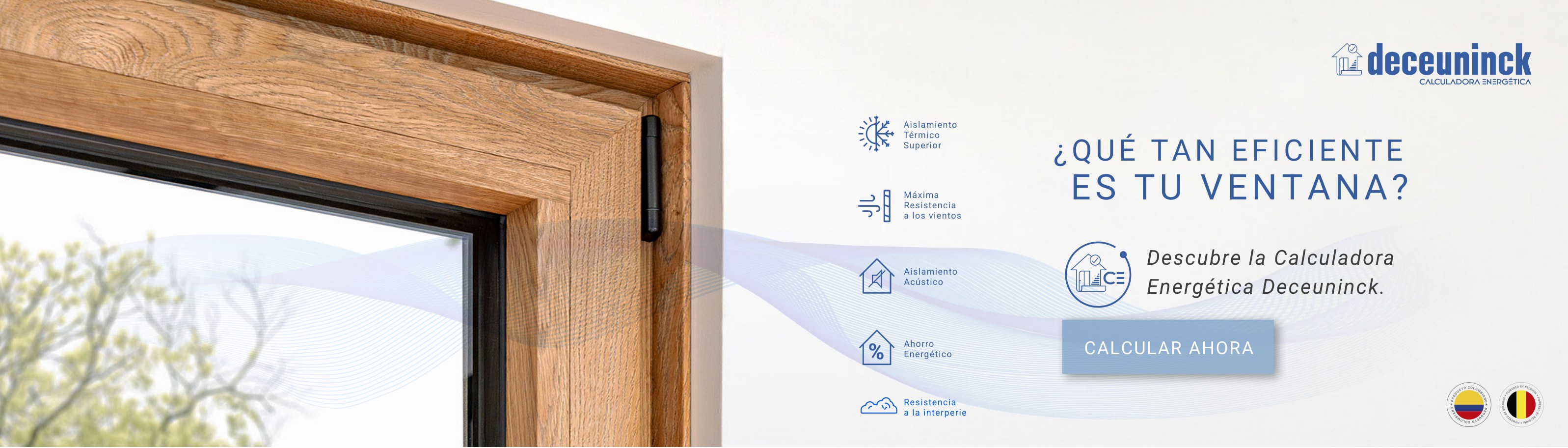 Ventana de PVC con vista al jardín
